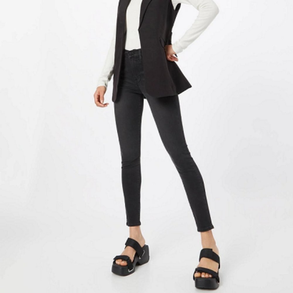 Frame Black Le High Skinny